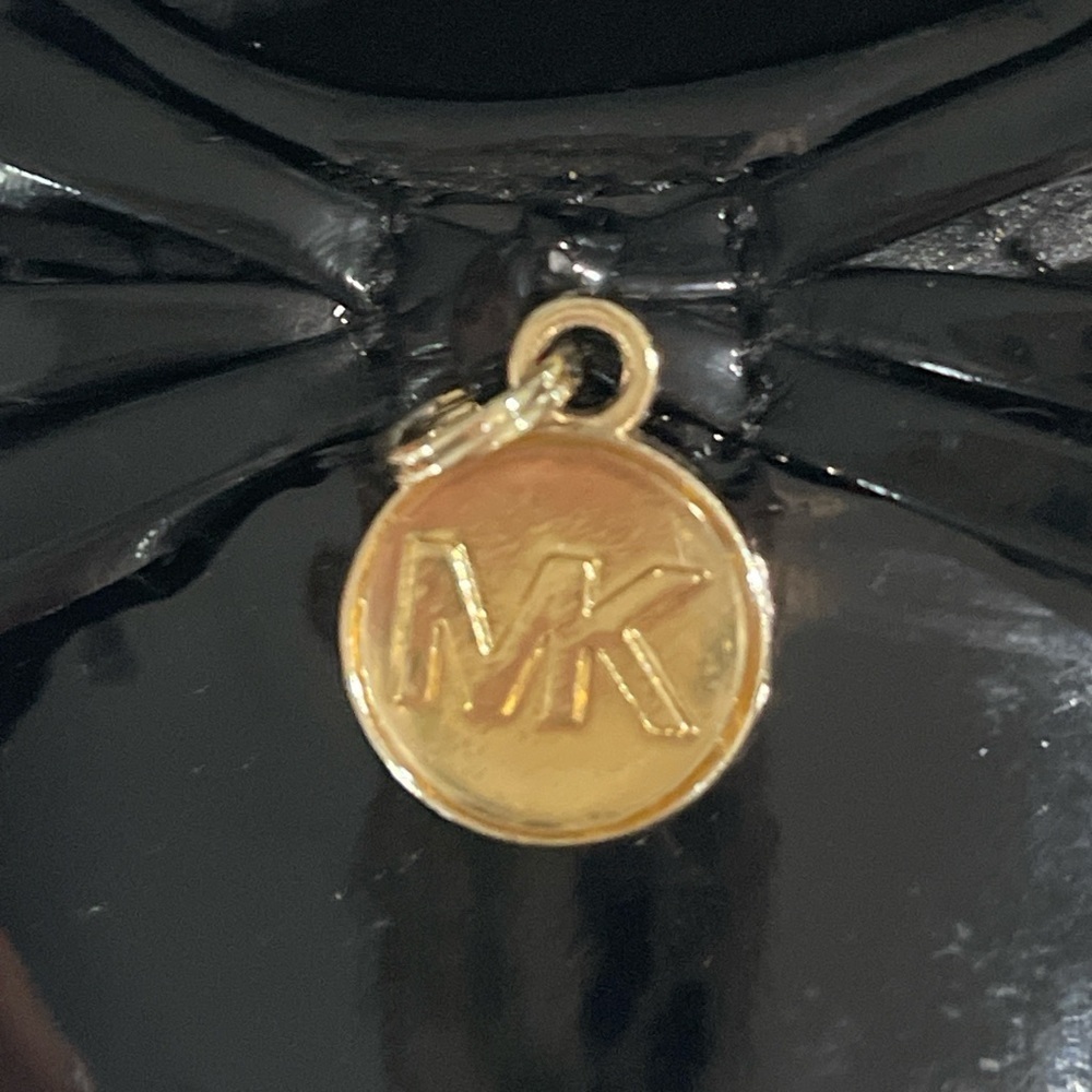 Michael Kors Shiny Black Kids Dress Shoes - Picture 4 of 6